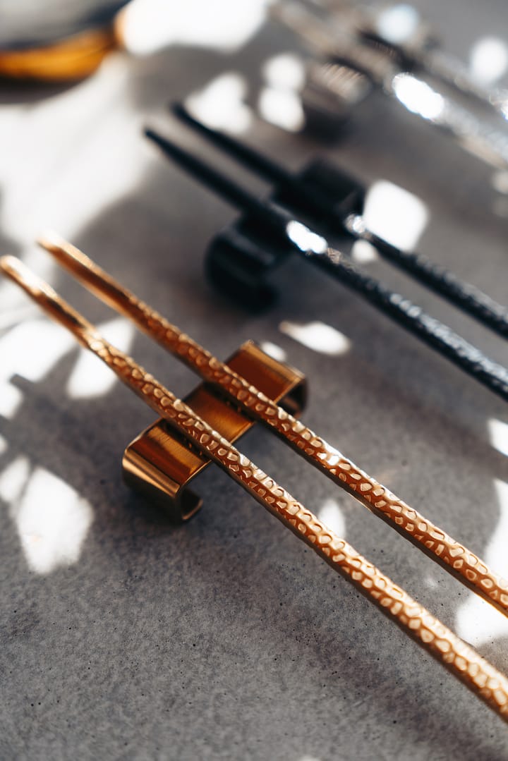 Kito Chopsticks eetstokjes 4-pack, Messing Vargen & Thor