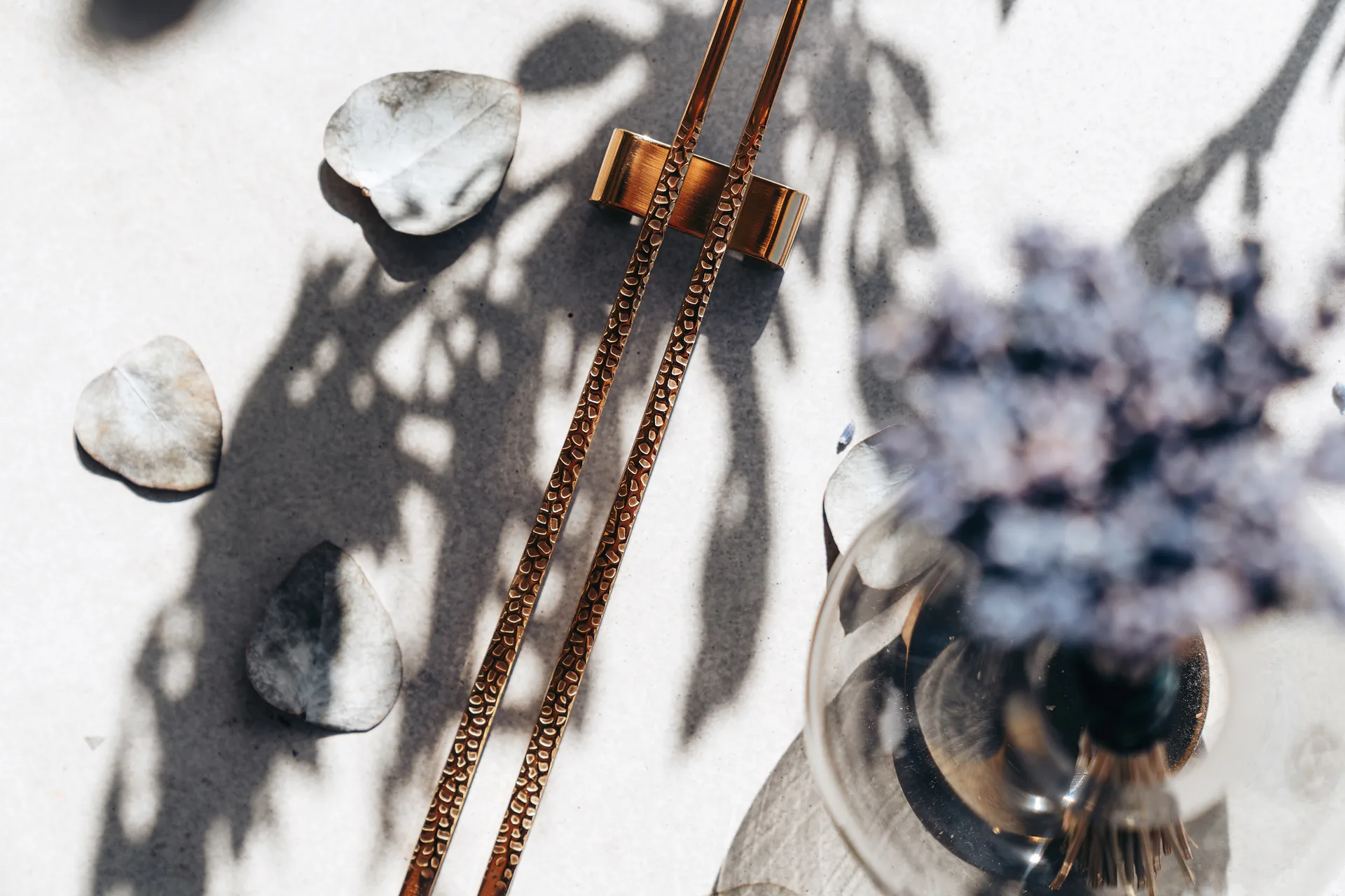 Kito Chopsticks eetstokjes 4-pack, Messing Vargen & Thor