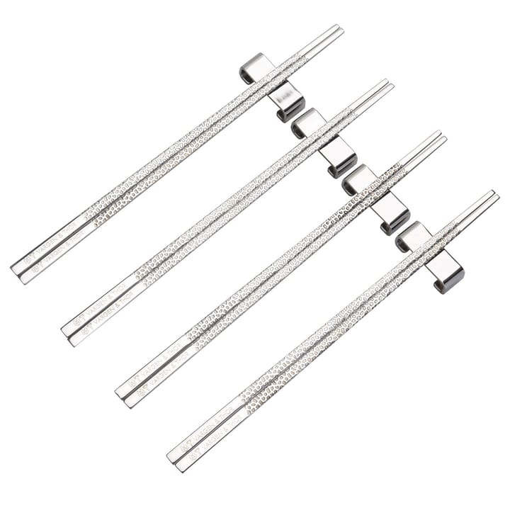 Kito Chopsticks eetstokjes 4-pack - Zilver - Vargen & Thor