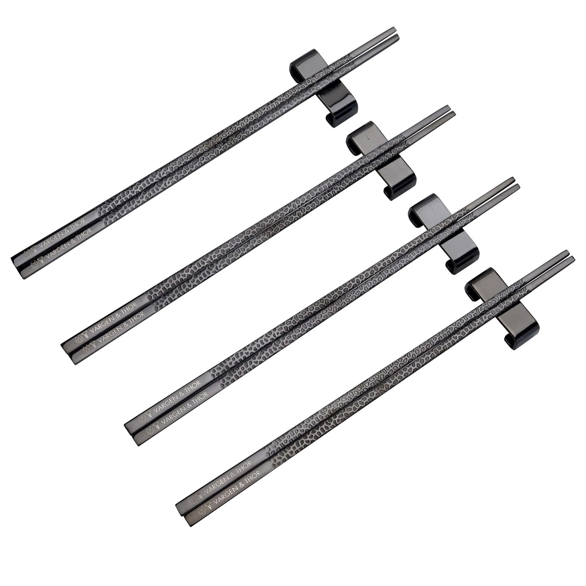 Kito Chopsticks eetstokjes 4-pack, Zwart Vargen & Thor
