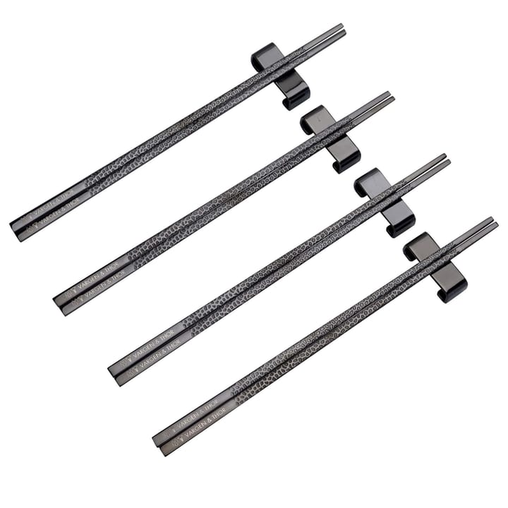 Kito Chopsticks eetstokjes 4-pack - Zwart - Vargen & Thor