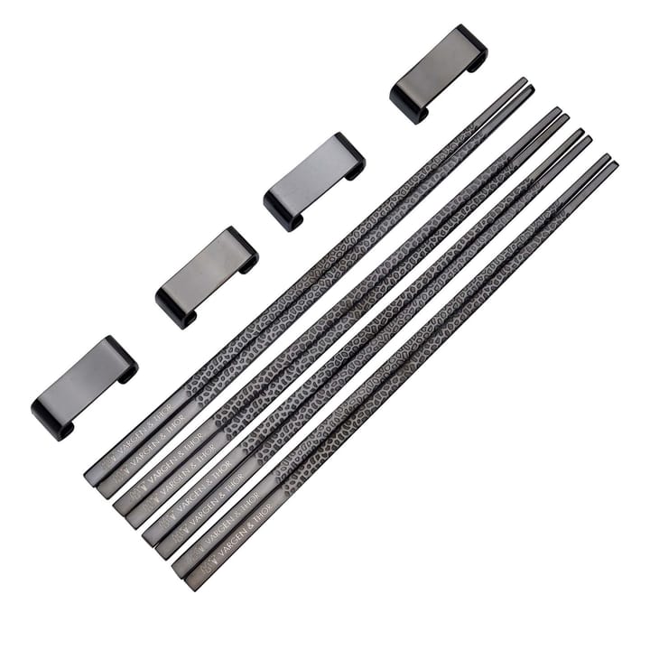 Kito Chopsticks eetstokjes 4-pack, Zwart Vargen & Thor