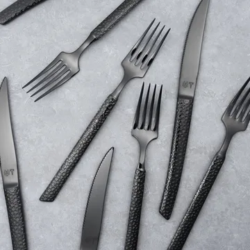 Lava bestekset - Antraciet, 8-delig - Vargen & Thor