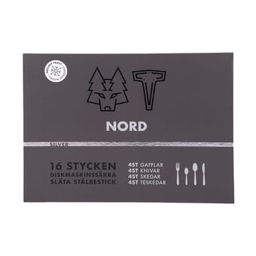 Nord bestekset 16-delig - Gepolijst zilver - Vargen & Thor