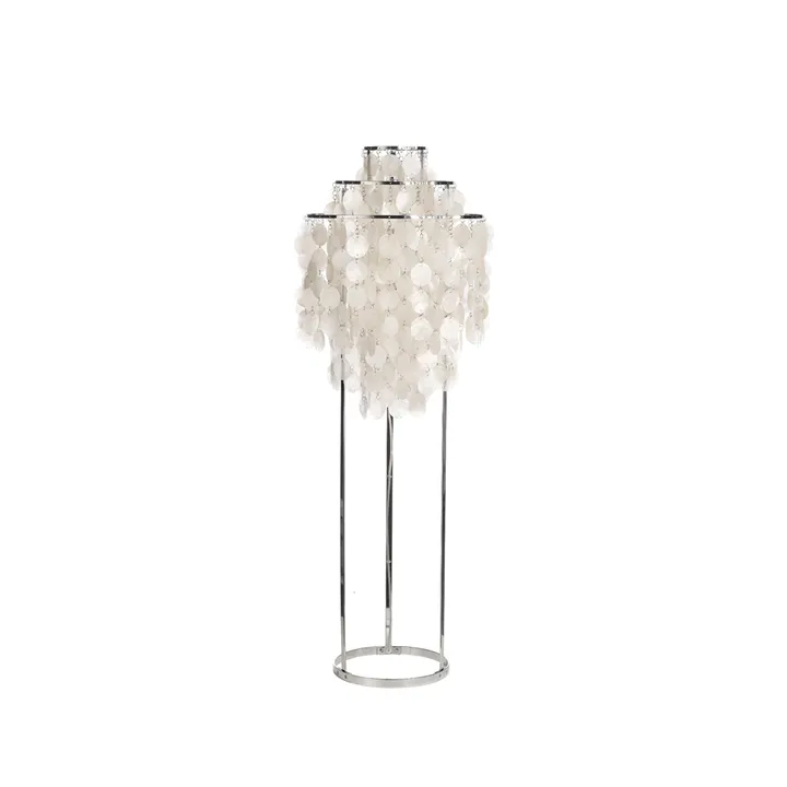 Fun 1 STM vloerlamp - parelmoer, chroom - Verpan