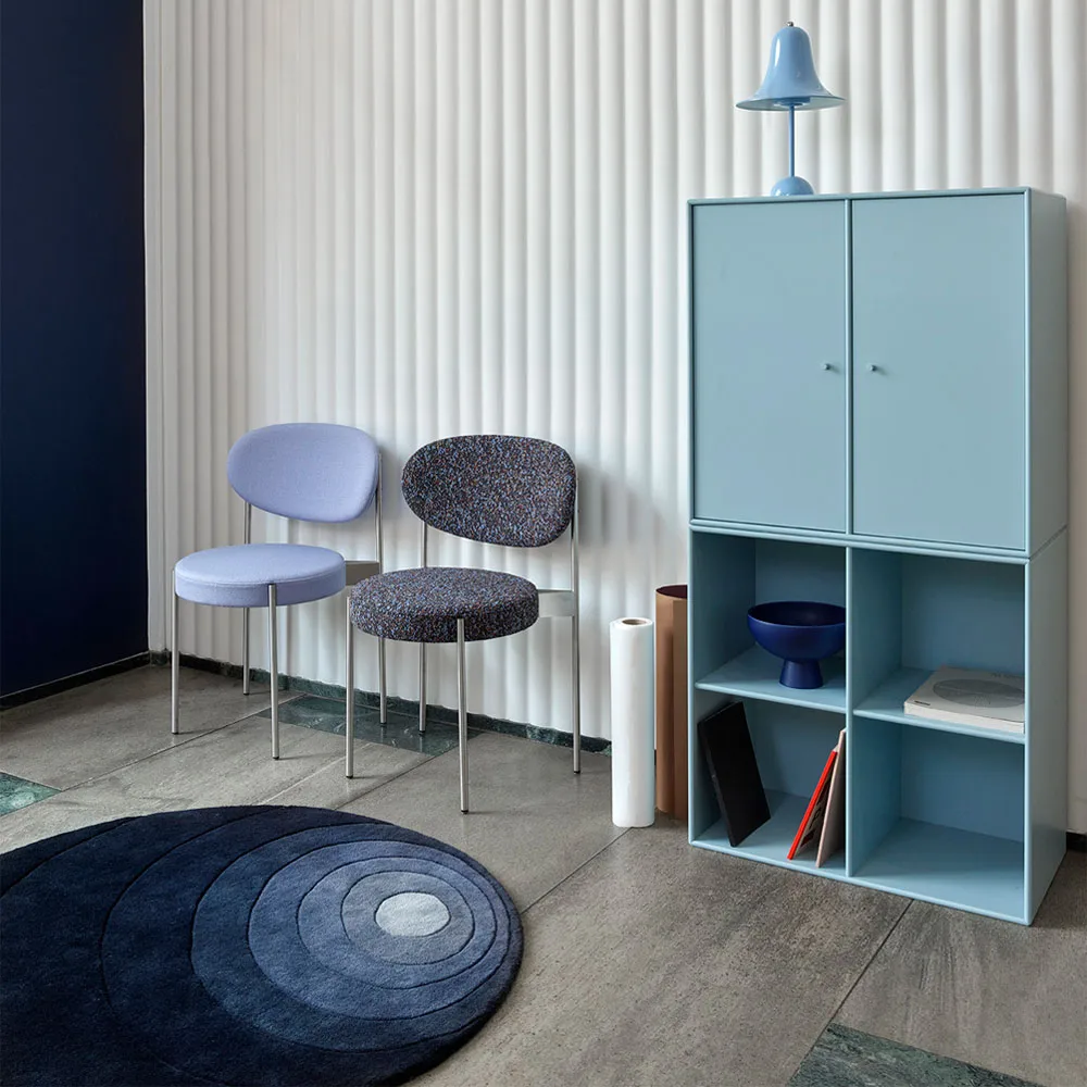 Luna Vloerkleed rond, rose, 120 cm Verpan