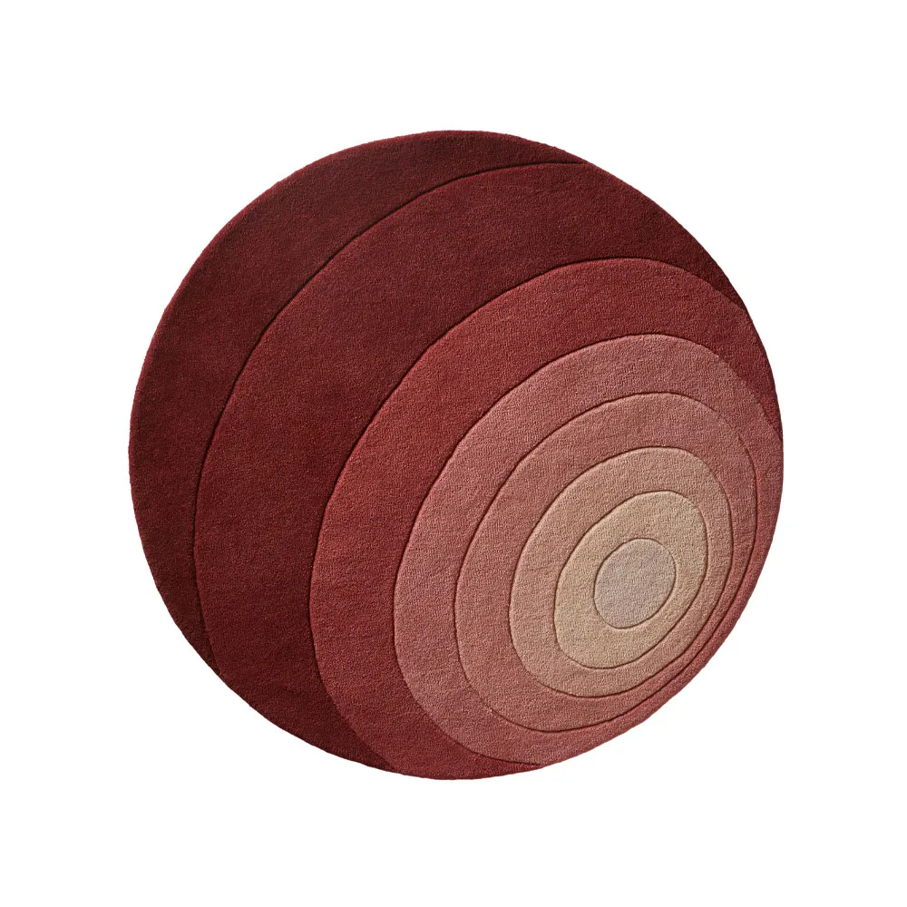 Luna Vloerkleed rond, rose, 120 cm Verpan