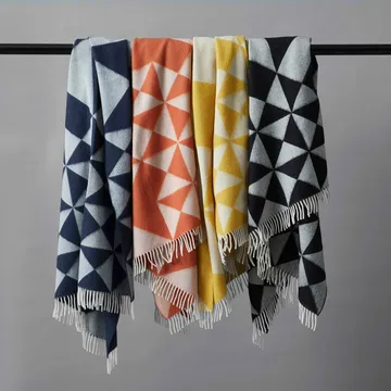 Mirror plaid 130x190 cm - Geel - Verpan