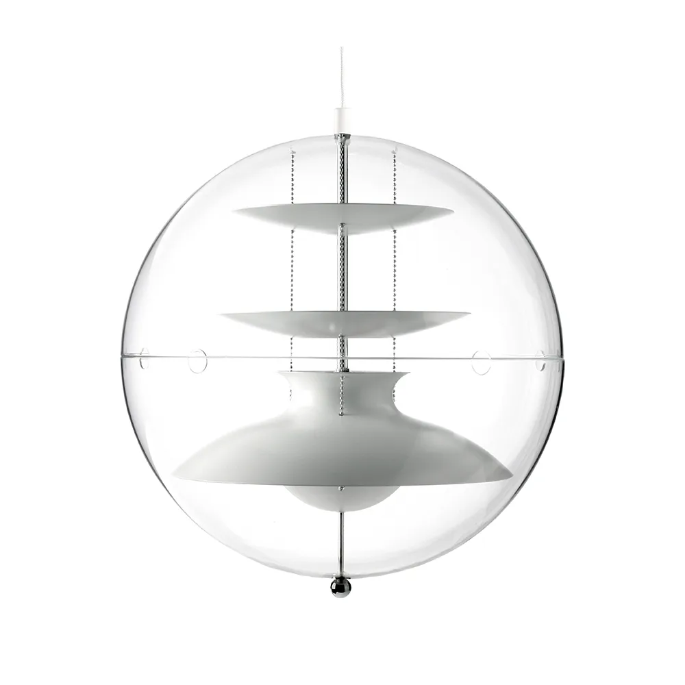 Panto hanglamp, wit, large, transparant acryl Verpan