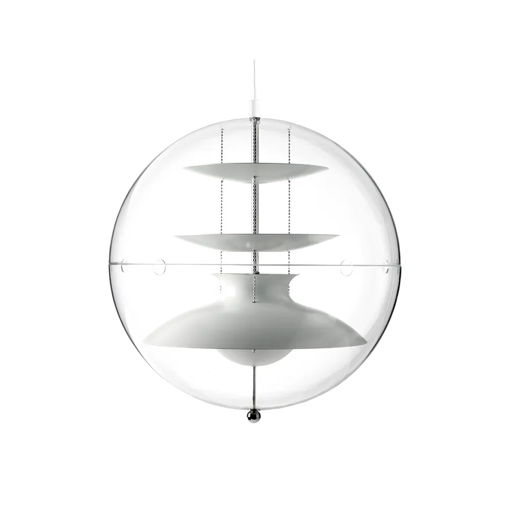 Panto hanglamp, wit, small, transparant acryl Verpan
