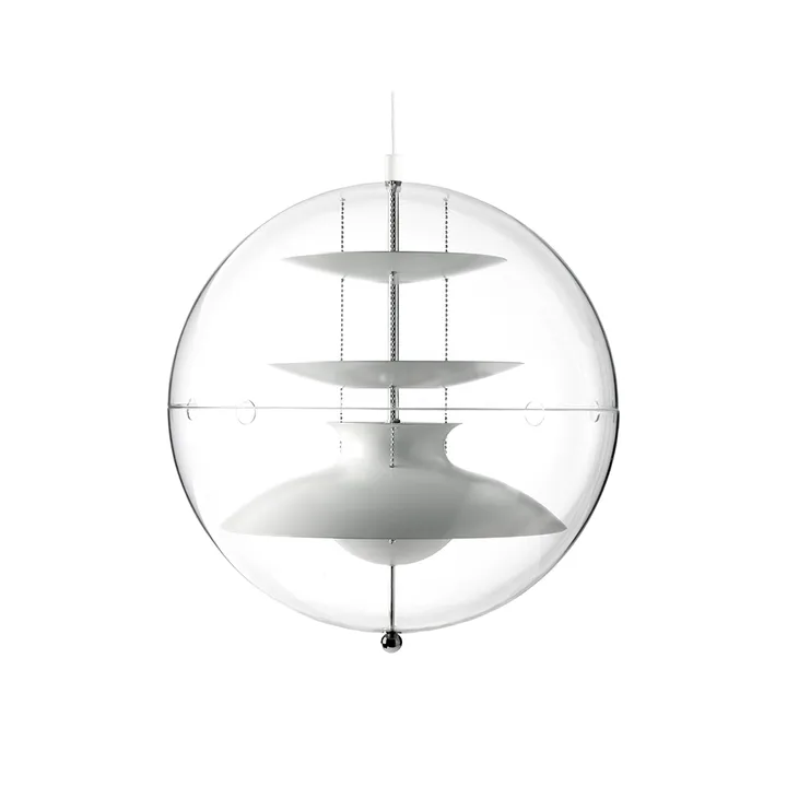 Panto hanglamp - wit, small, transparant acryl - Verpan