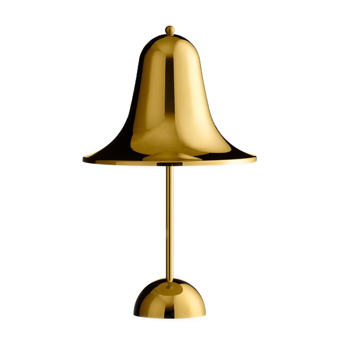 Verpan Pantop portable tafellamp 30 cm Shiny brass