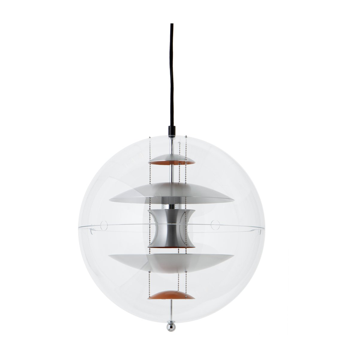 Verpan VP Globe Brushed Alu plafondlamp o40 cm | Scandinavisch Interieur | Hanglampen | Zilverkleurig