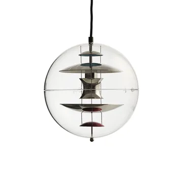 VP Globe plafondlamp Ø28cm - Chrome-red-blue - Verpan