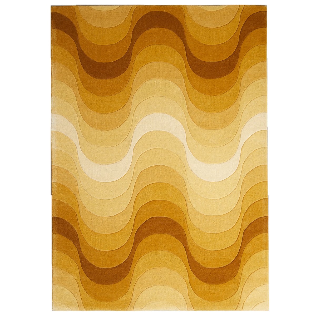 Verpan Wave vloerkleed 170x240 cm Geel