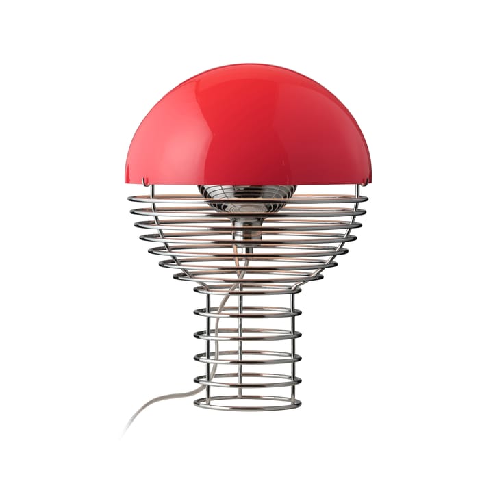 Wire tafellamp Ø30 cm - Chrome-red - Verpan