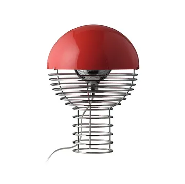 Wire tafellamp Ø30 cm - Chrome-red - Verpan
