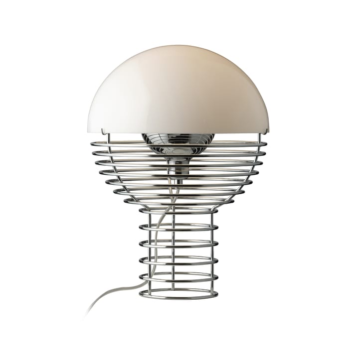 Wire tafellamp Ø30 cm, Chrome-white Verpan