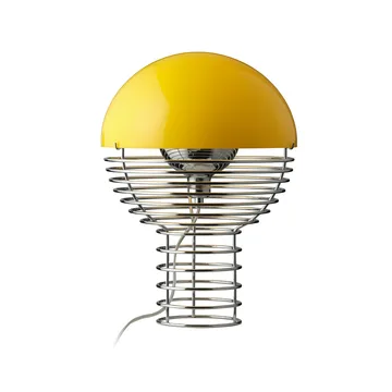 Wire tafellamp Ø30 cm - Chrome-yellow - Verpan