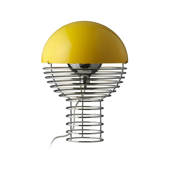 Wire tafellamp Ø30 cm, Chrome-yellow Verpan