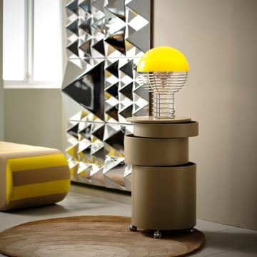 Wire tafellamp Ø30 cm - Chrome-yellow - Verpan