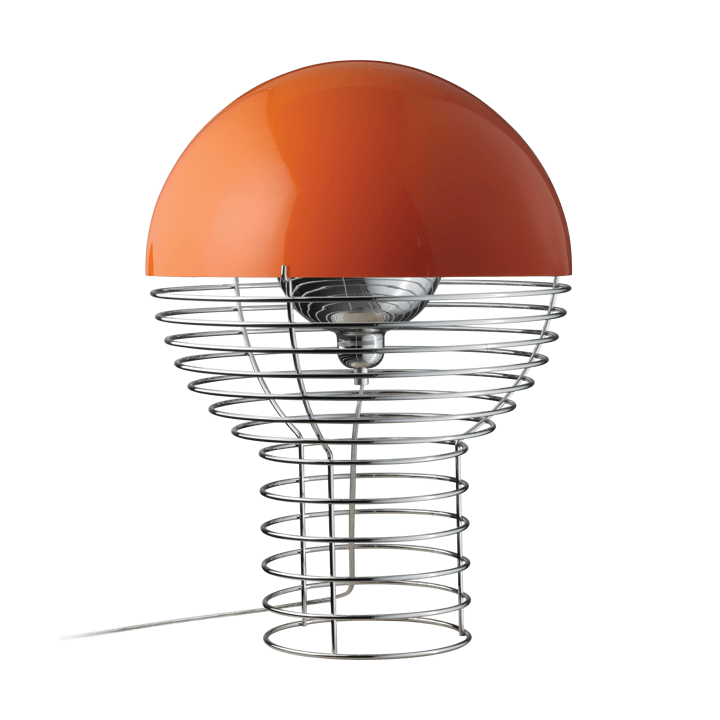 Wire tafellamp Ø40 cm - Chrome-orange - Verpan