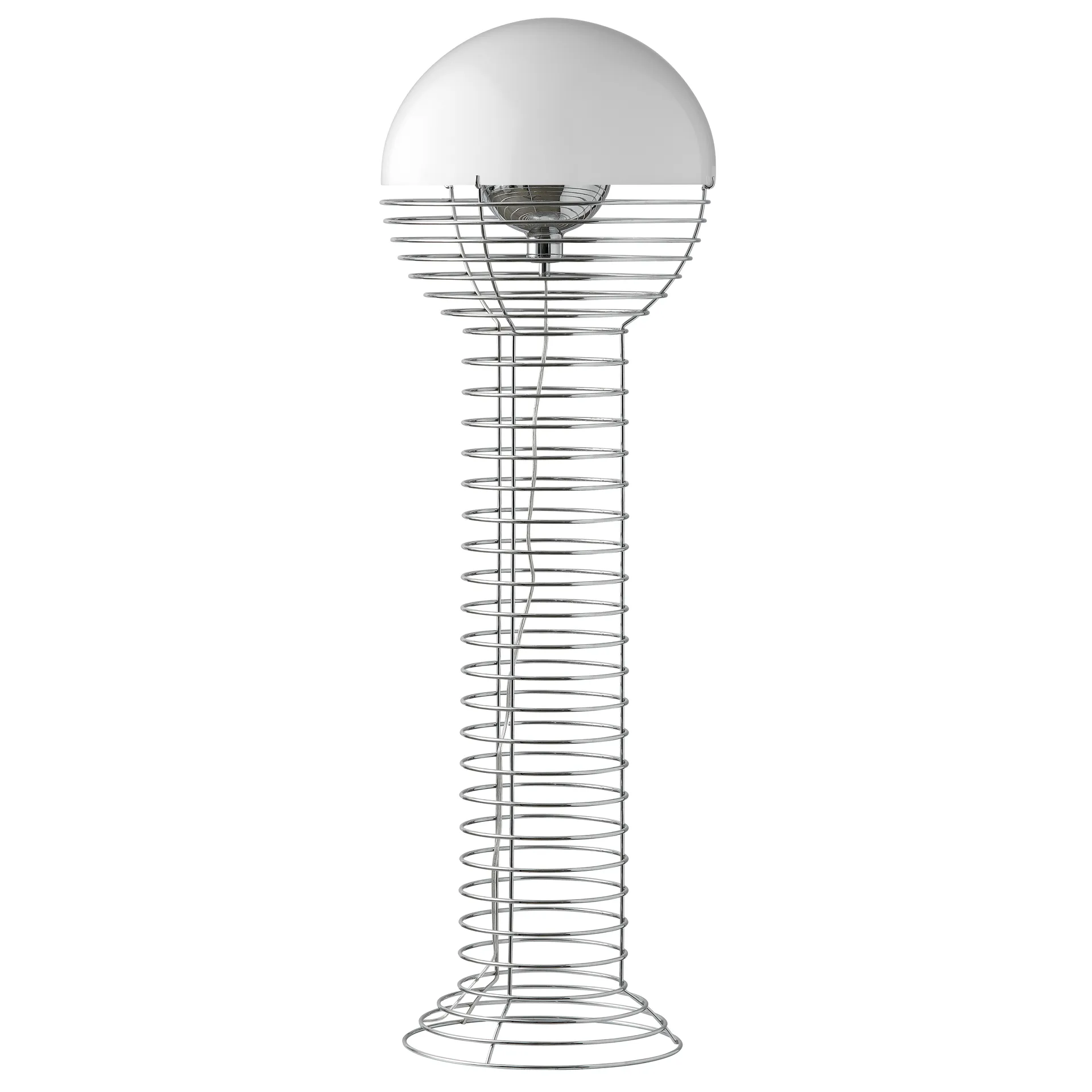 Wire vloerlamp, Wit Verpan