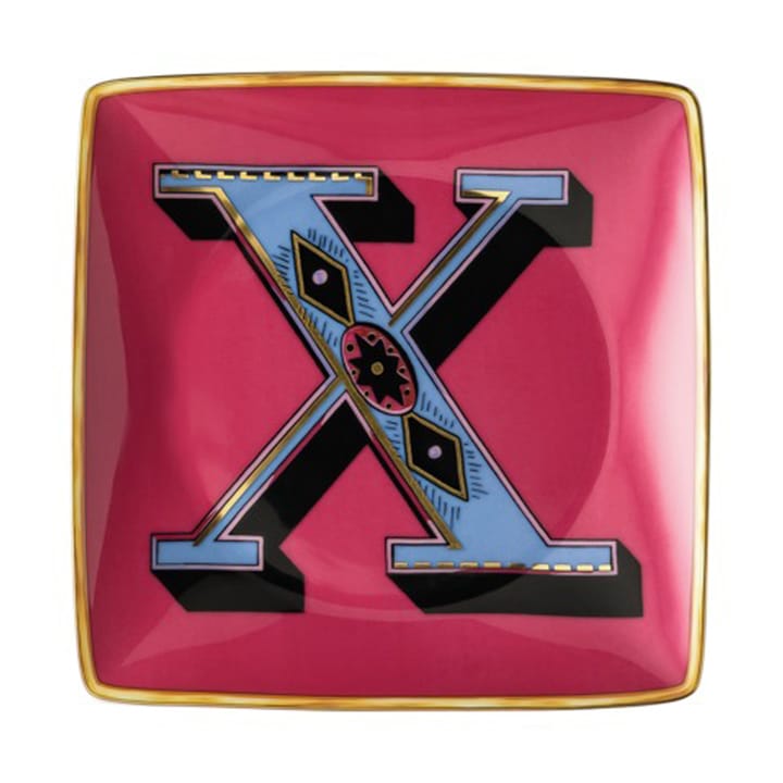 Versace Holiday Alphabet schotel 12 cm - X - Versace