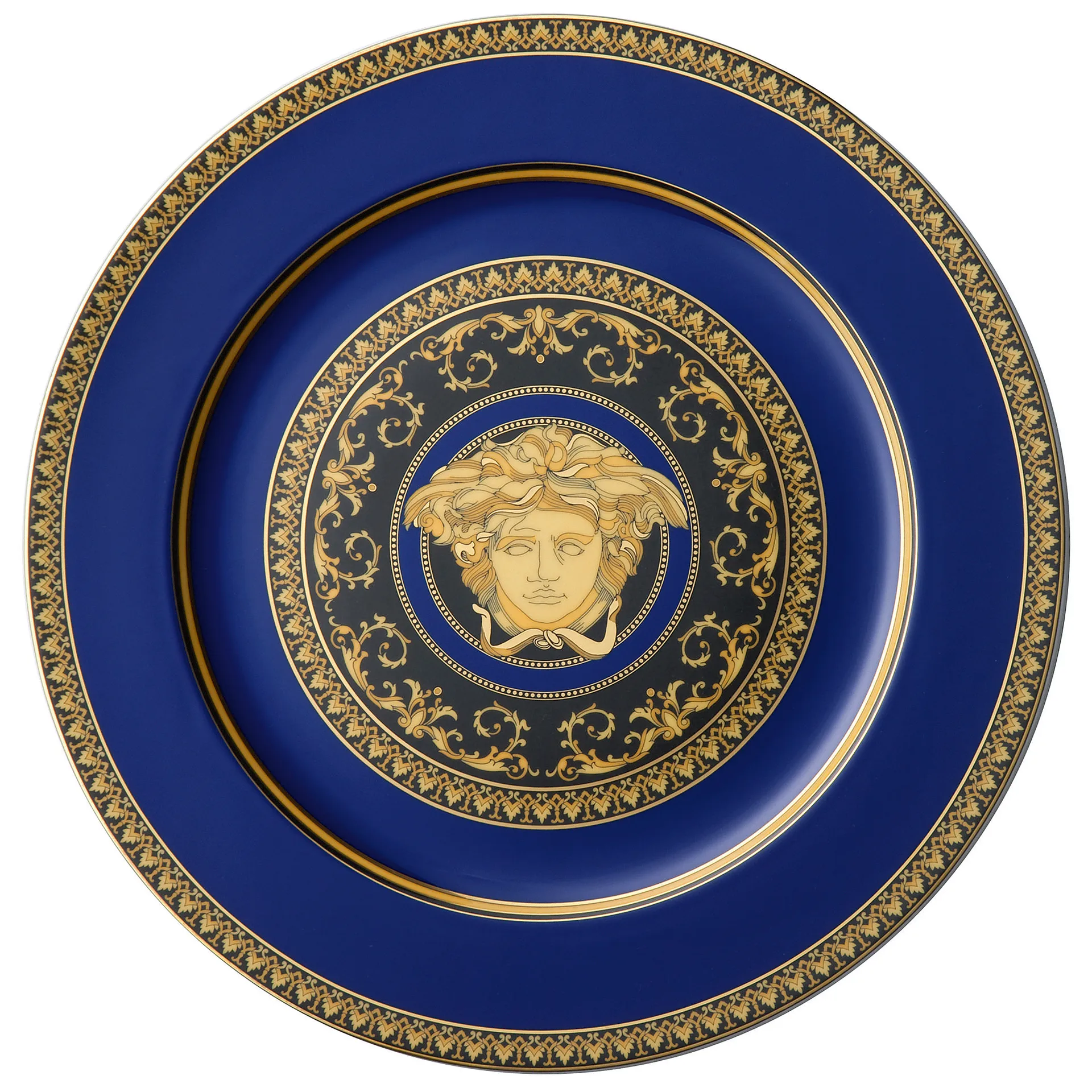Versace Medusa Blue onderbord, 33 cm Versace