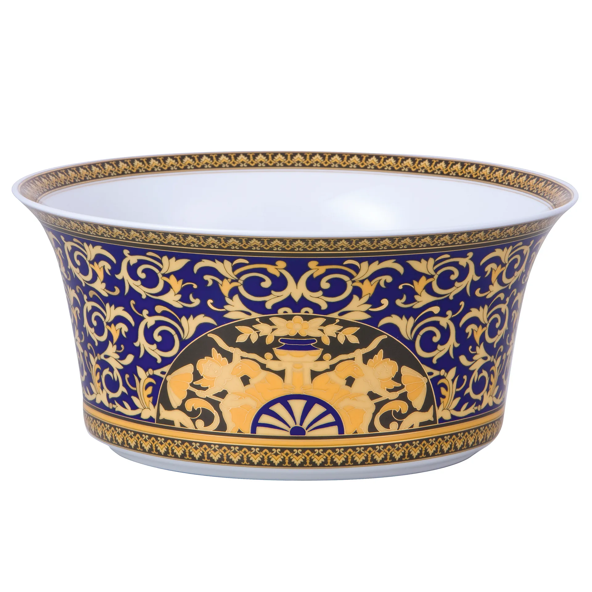 Versace Medusa Blue saladeschaal, Groot Versace