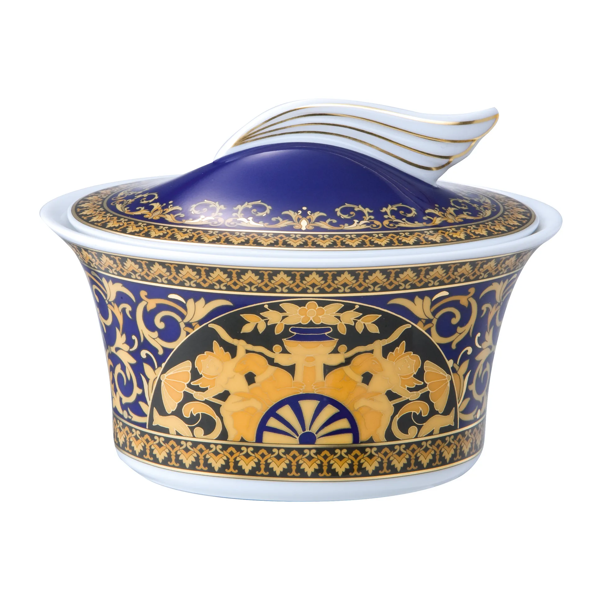 Versace Medusa Blue suikerpot, I love Baroque Versace