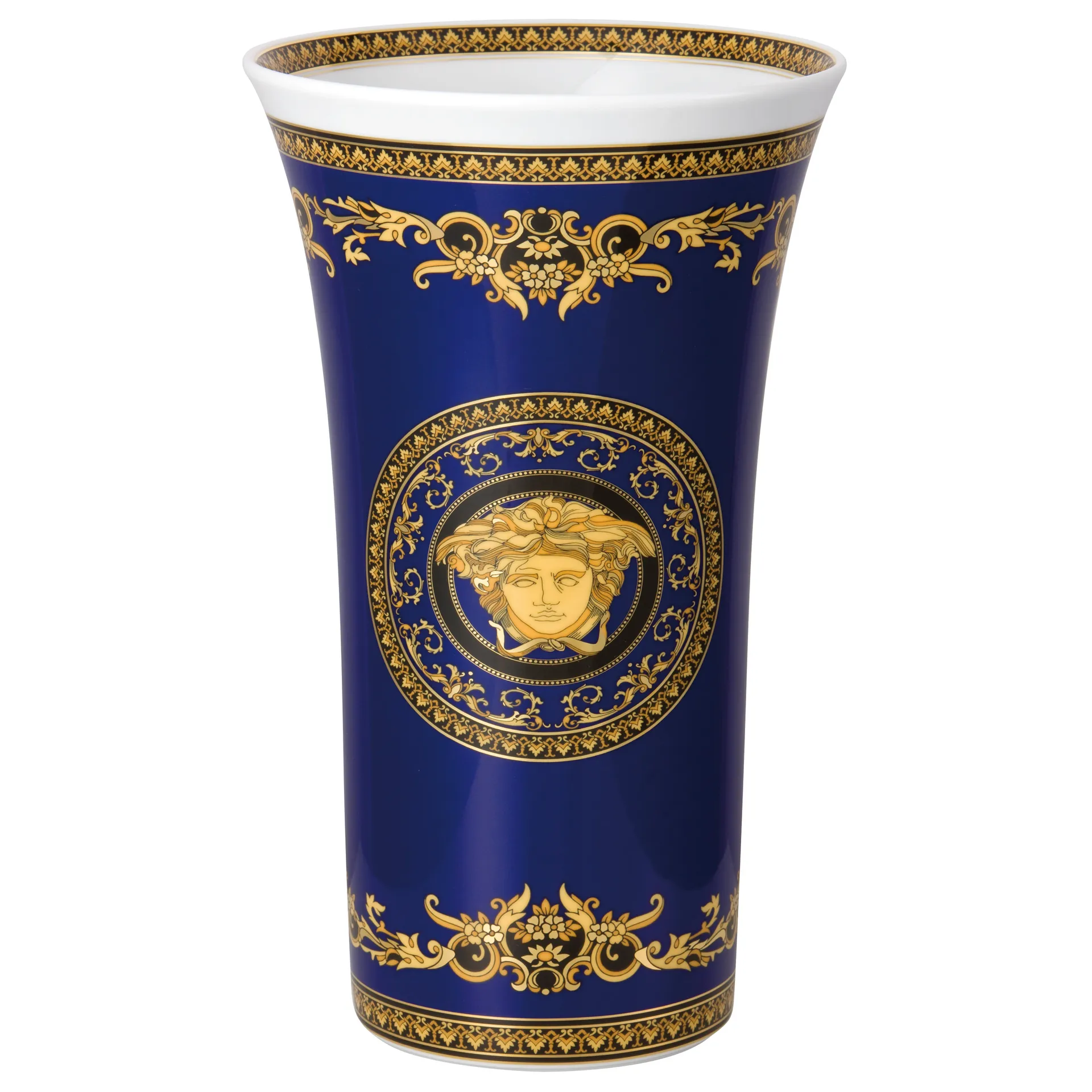 Versace Medusa Blue vaas, Groot Versace
