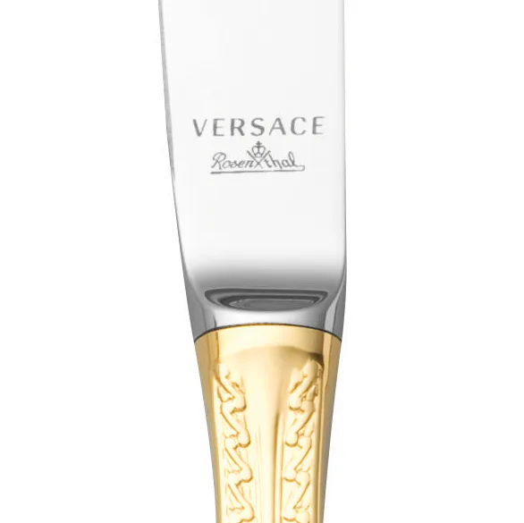 Versace Medusa dinermes verguld, 22,5 cm Versace