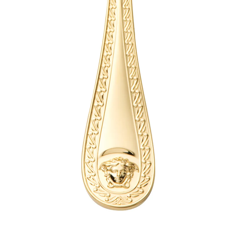 Versace Medusa sauslepel, Verguld Versace