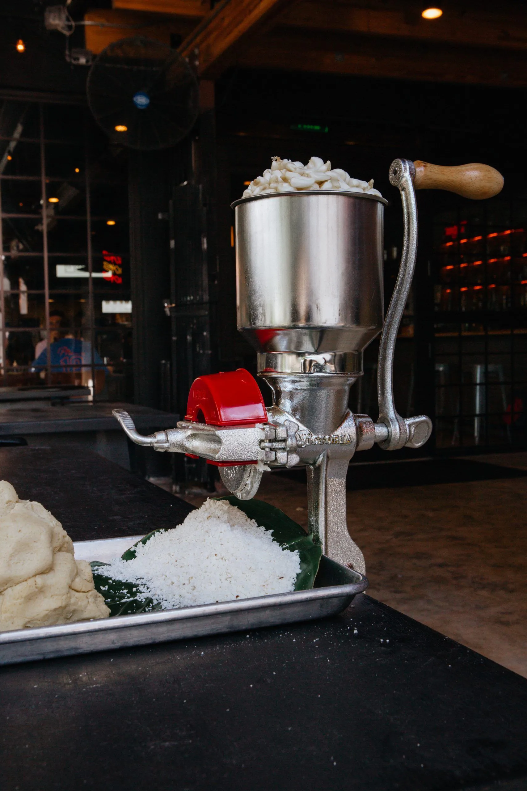 Handmatige molen gietijzer, Staal Rood Victoria