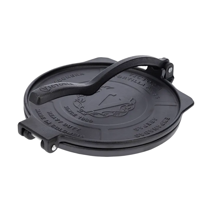 Heavy duty tortillapers Ø25 cm - Zwart, gietijzer - Victoria