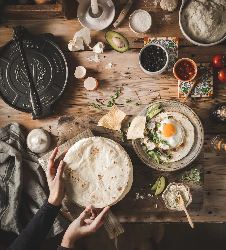 Heavy duty tortillapers Ø25 cm, Zwart Victoria