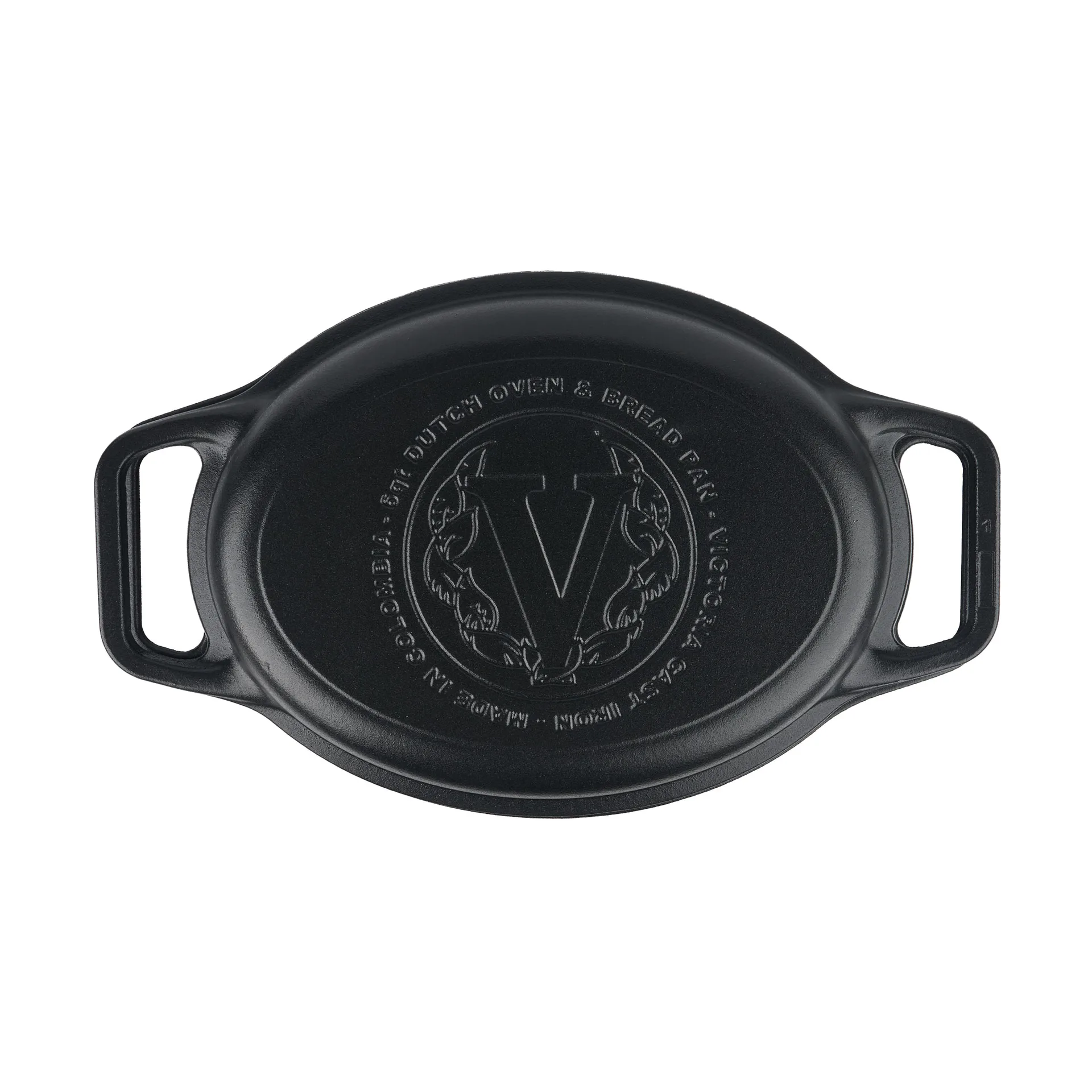 Victoria gietijzeren braadpan en broodpan geëmailleerd, 2-delig Victoria