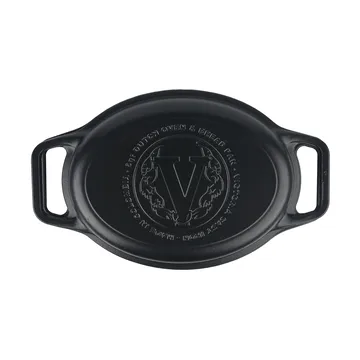 Victoria gietijzeren braadpan en broodpan geëmailleerd - 2-delig - Victoria