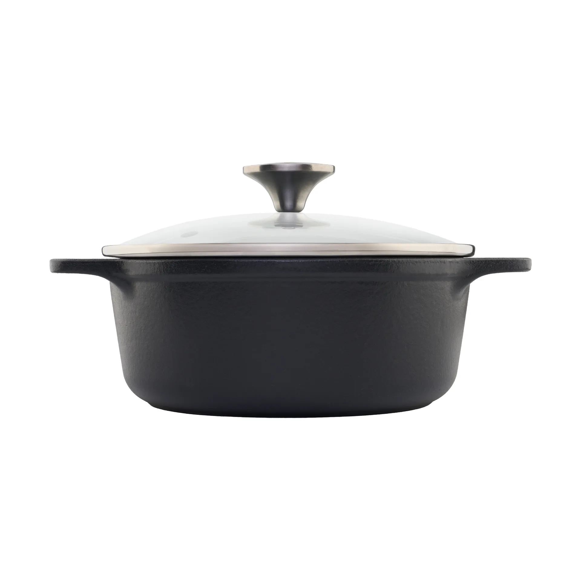 Victoria gietijzeren braadpan met glazen deksel enameled, 1,9 l Victoria