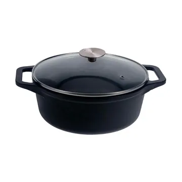 Victoria gietijzeren braadpan met glazen deksel enameled - 3,8 l - Victoria