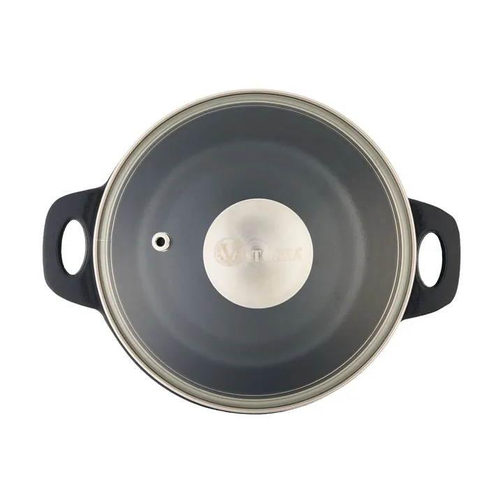 Victoria glazen deksel met stalen knop - Ø16 cm - Victoria
