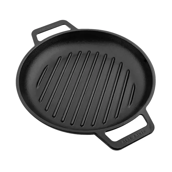 Victoria grillpan gietijzer twee handgrepen geëmailleerd - Ø25 cm - Victoria