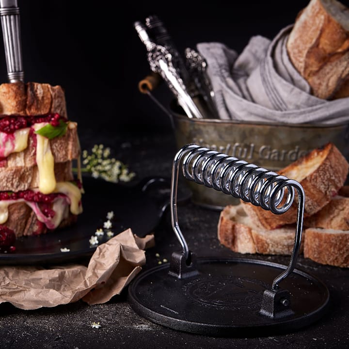 Victoria hamburgerpers geëmailleerd Ø16,5 cm, Zwart Victoria