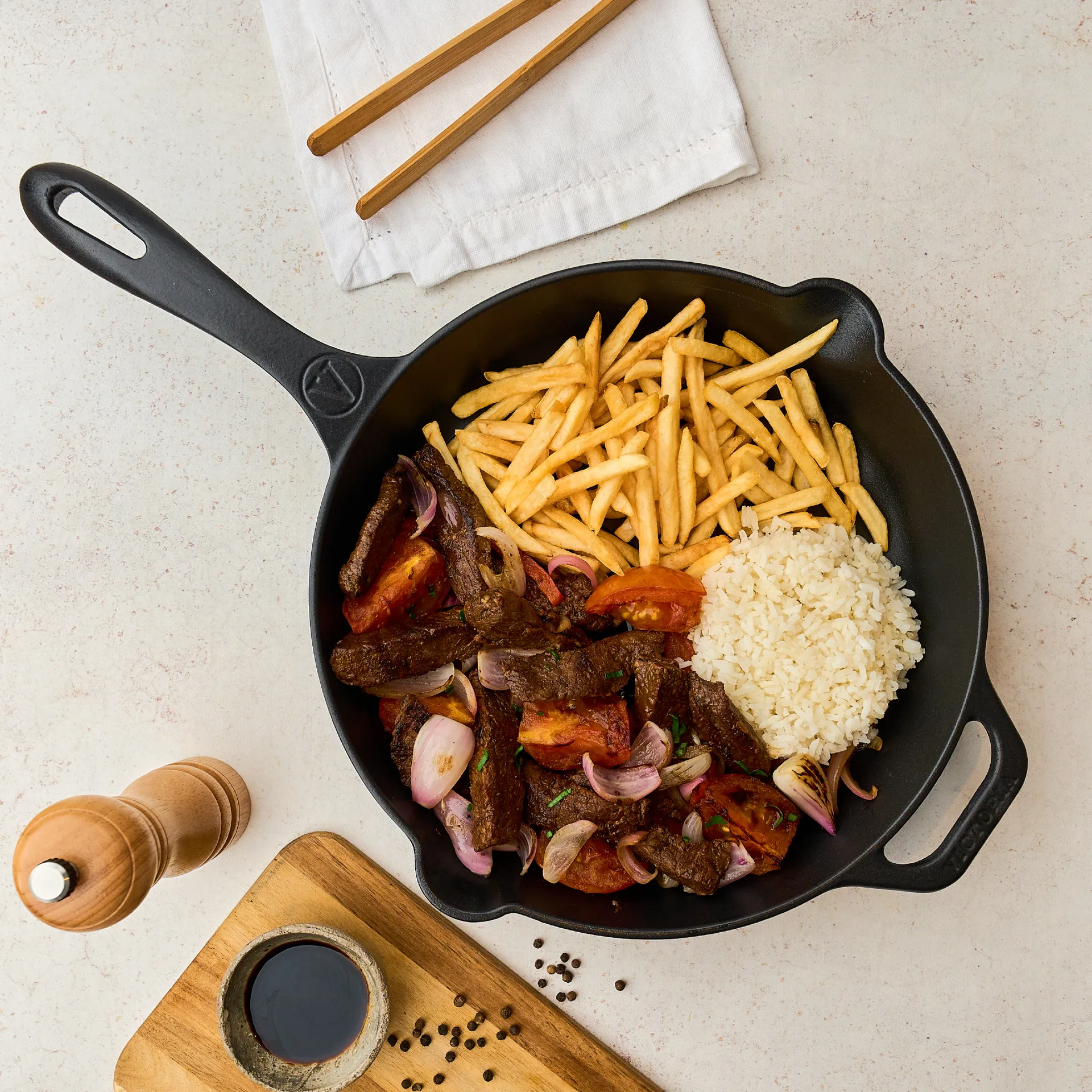 Victoria koekenpan gietijzer voorbehandeld, Ø30 cm Victoria