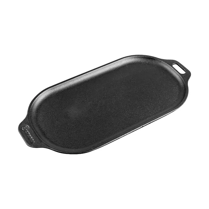 Victoria ovaal grillplaat geëmailleerd - 34,3x16,4 cm - Victoria