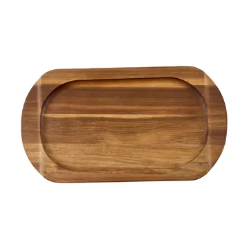 Victoria ovaal onderblad voor bakplaat acaciahout - 34,3x16,4 cm - Victoria