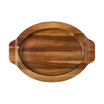 Victoria ovaal serveerschaal acaciahout - 29,4x19 cm - Victoria