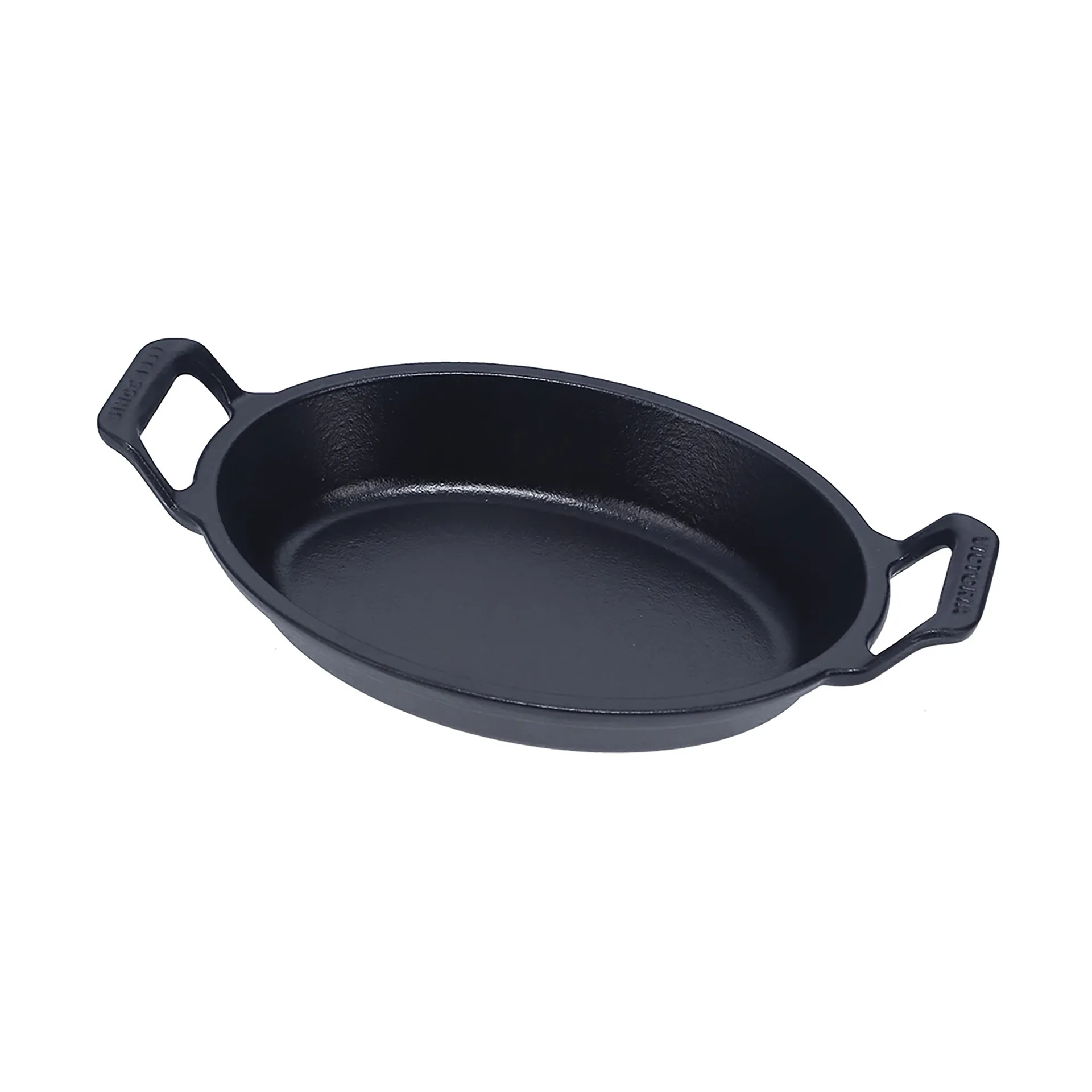 Victoria ovale gietijzeren braadpan pre-seasoned, 27,1x15,5 cm Victoria