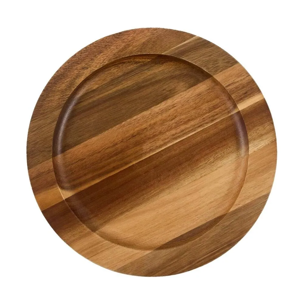 Victoria rond houten onderzetter acacia, 18x14,5 cm Victoria